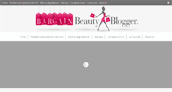 Desktop Screenshot of bargainbeautyblogger.com
