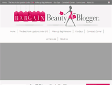 Tablet Screenshot of bargainbeautyblogger.com